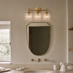 Alain Cooper Ribbed Glass Wall Sconce