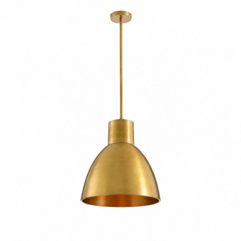 Kaelin Rustic Metal Dome Pendant Light