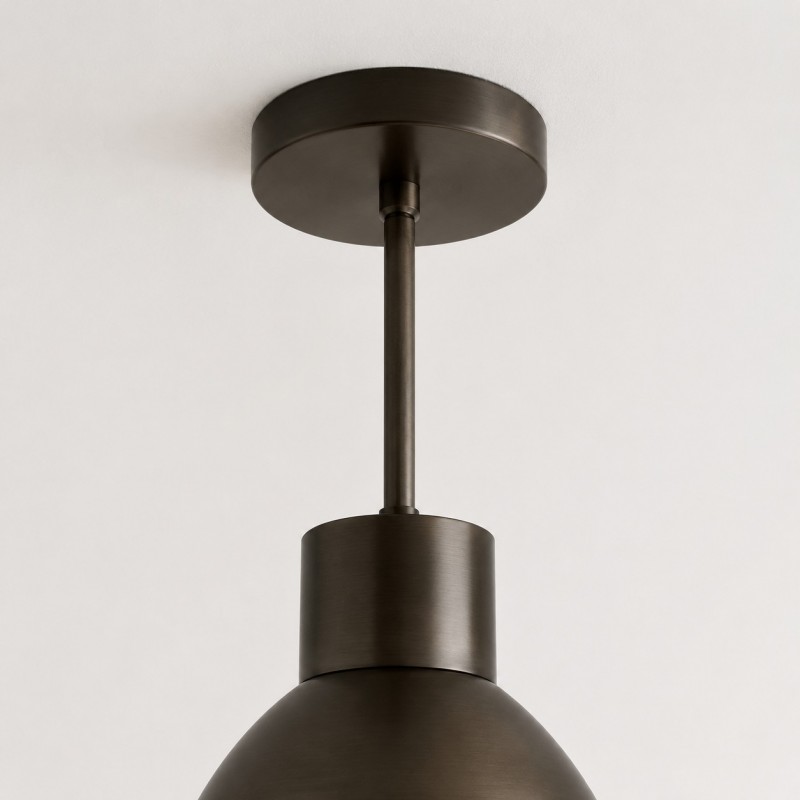 Kaelin Rustic Metal Dome Pendant Light
