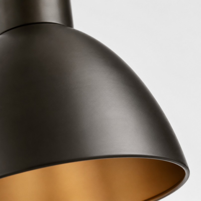 Kaelin Rustic Metal Dome Pendant Light