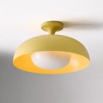 ‎Angelica Modern Yellow Metal Round Ceiling Light