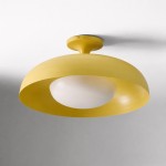 ‎Angelica Modern Yellow Metal Round Ceiling Light
