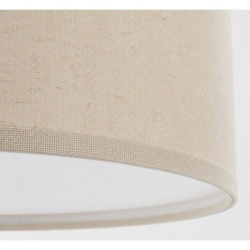 Beckham Minimalist Linen Drum Flush Mount Ceiling Light