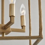 Burberry Industrial 4-Light Lantern Iron Pendant Light