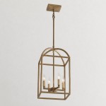 Burberry Industrial 4-Light Lantern Iron Pendant Light