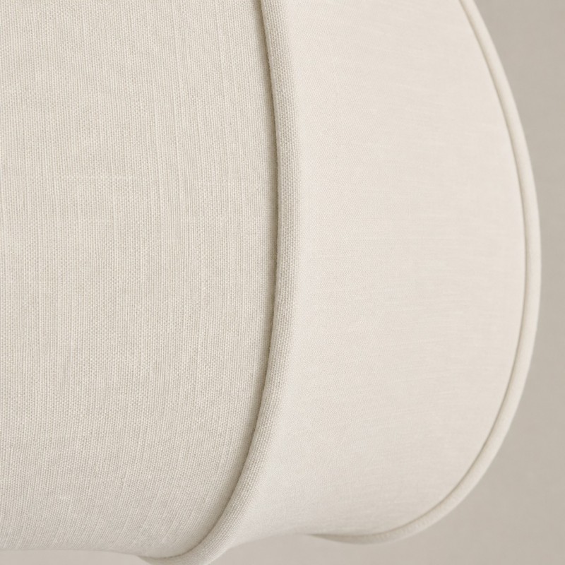 Vivienne Modern Scalloped Bubble Linen Pendant Light