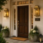 Montague Vintage Brass Outdoor Waterproof Wall Mounted Lantern Sconce