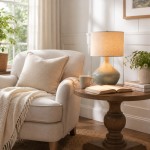 Daphne Vintage Ceramic Linen Shade Table Lamp