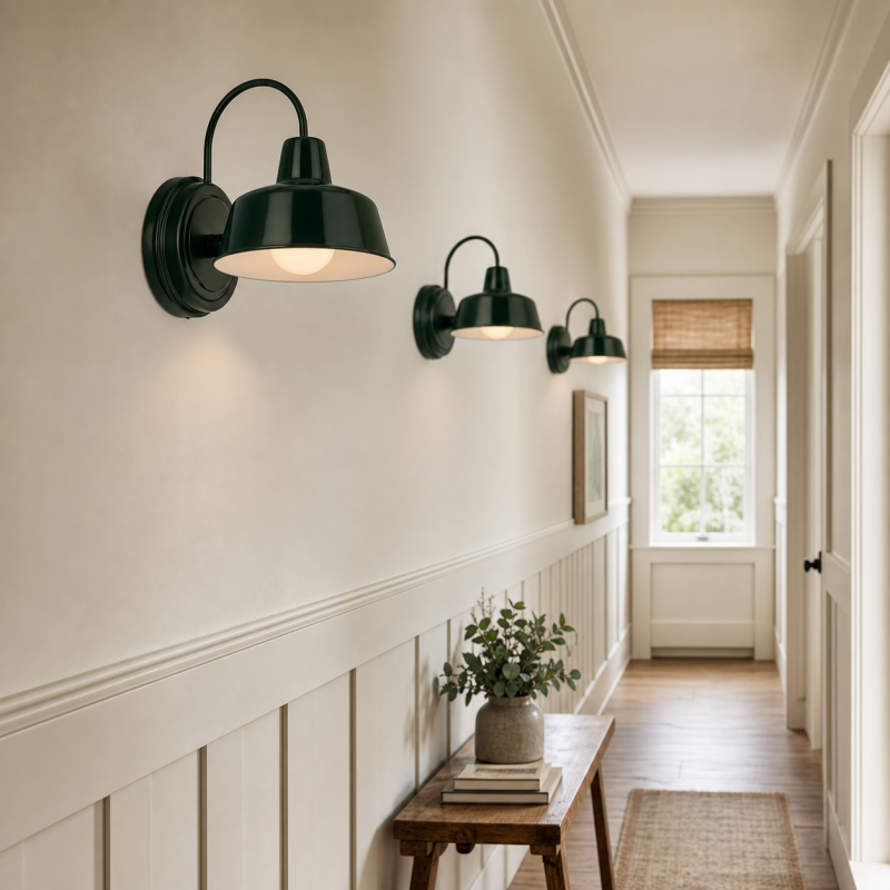 Anders Industrial Metal Dome Wall Sconce