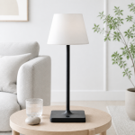 Halley Exquisite Brass Color Rechargeable Dimmable Cordless Table Lamp