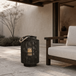 Bhavna Mirabel Japanese Indoor Outdoor Bamboo Floor Lanterns
