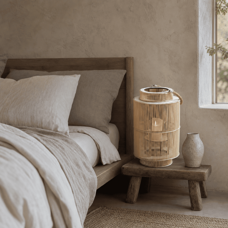 Bhavna Mirabel Japanese Indoor Outdoor Bamboo Floor Lanterns