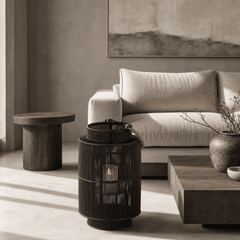 Bhavna Mirabel Japanese Indoor Outdoor Bamboo Floor Lanterns