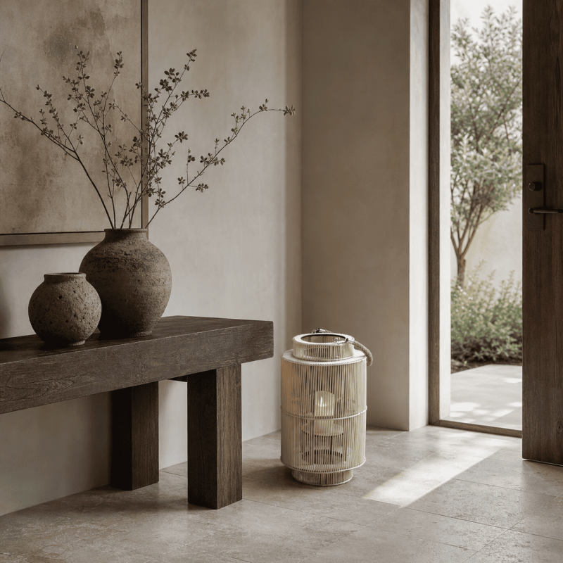 Bhavna Mirabel Japanese Indoor Outdoor Bamboo Floor Lanterns