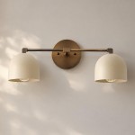 Cyrilith Vintage Milk Glass Oiled Brass Eloise Sconce