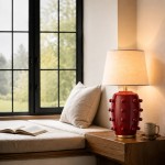Pebble Modern Classic Linden Textured Ball Ceramic Table Light