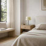 Josie Cream Glass Bauhaus Style Table Lamp