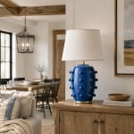 Adrian Modern Farmhouse Ceramic Linden Table Light