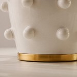 Adrian Modern Farmhouse Ceramic Linden Table Light
