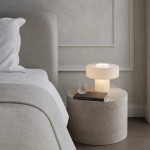 Aetheris Modern Colorful Glass Mushroom Table Lamp