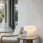 Aetheris Modern Colorful Glass Mushroom Table Lamp