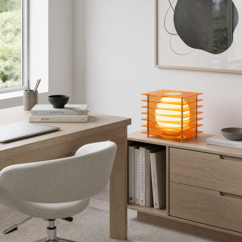 Astralys Wabi-Sabi Acrylic Thousand Layer Moon LED Lamp