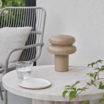 Nymeros Scandinavian Glass Mushroom Table Lamp