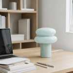 Nymeros Scandinavian Glass Mushroom Table Lamp