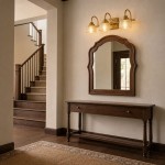 Julian Farmhouse Brass Texture Transparent Glass Sconces