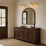 Julian Farmhouse Brass Texture Transparent Glass Sconces