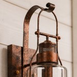 Bureau Industrial Antique Iron Glass Jar Wall Sconce