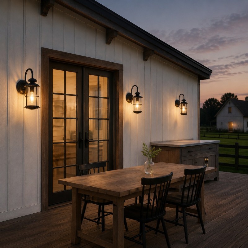 Camille Modern Industrial Outdoor Cage Glass Wall  Sconce