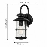 Camille Modern Industrial Outdoor Cage Glass Wall  Sconce