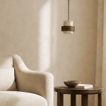 Sienna Wabi Sabi Wood and Stone Layered Pendant Light