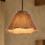 Nolan Vintage Pleated Fabric Cone Pendant Light