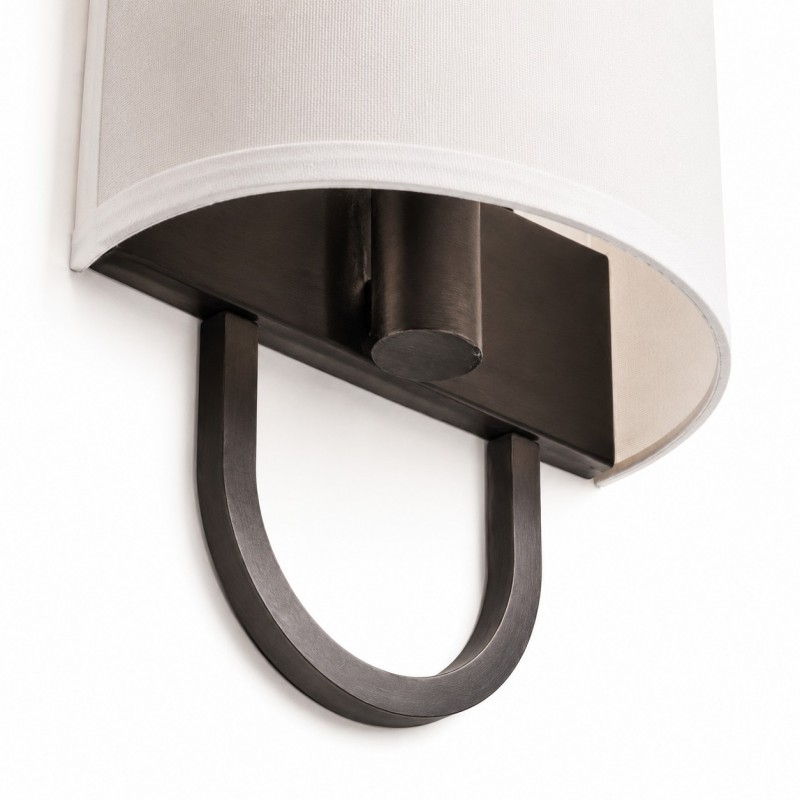 Zylar Modern Metal Fabric Shade Wall Sconce