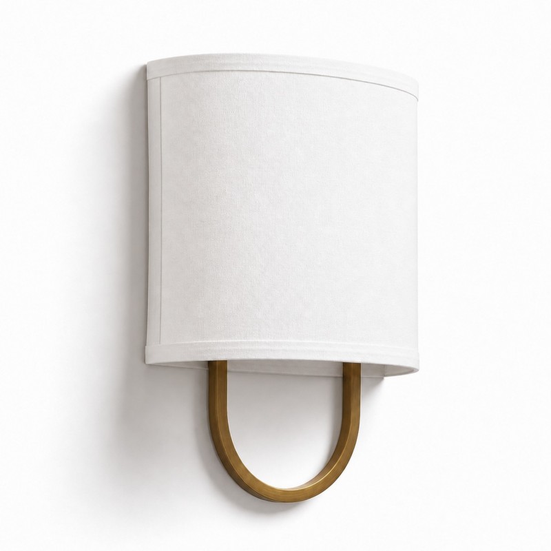 Zylar Modern Metal Fabric Shade Wall Sconce