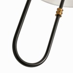 Wren Retro White Fabric Swan Neck Sconce