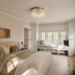 Sylan Farmhouse Round Ribbed Glass Flush Mount Ceiling Light