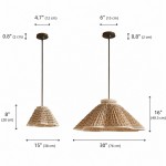 Nolan Farmhouse Vintage Floral Pleated Fabric Cone Pendant Light
