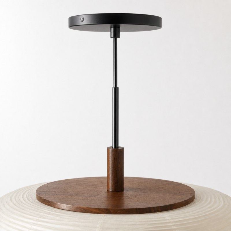 Drath Wabi Sabi Ribbed Paper Lantern Pendant Light