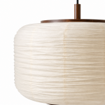 Drath Wabi Sabi Ribbed Paper Lantern Pendant Light