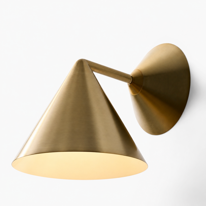Maven Modern Elegant Cone Shade Wall Sconce