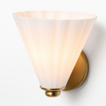 Jaxlynth Modern Rotatable Milk Glass Cone Sconce