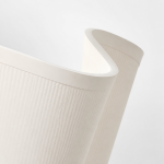 Charlotte Farmhouse Ivory Linen Scalloped Sconce