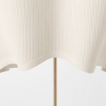 Charlotte Farmhouse Ivory Linen Scalloped Sconce