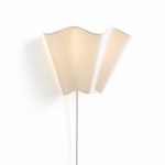Charlotte Farmhouse Ivory Linen Scalloped Sconce