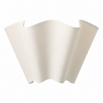 Charlotte Farmhouse Ivory Linen Scalloped Sconce
