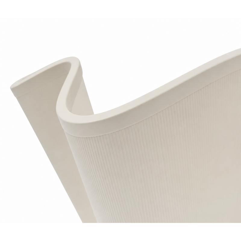 Charlotte Farmhouse Ivory Linen Scalloped Sconce