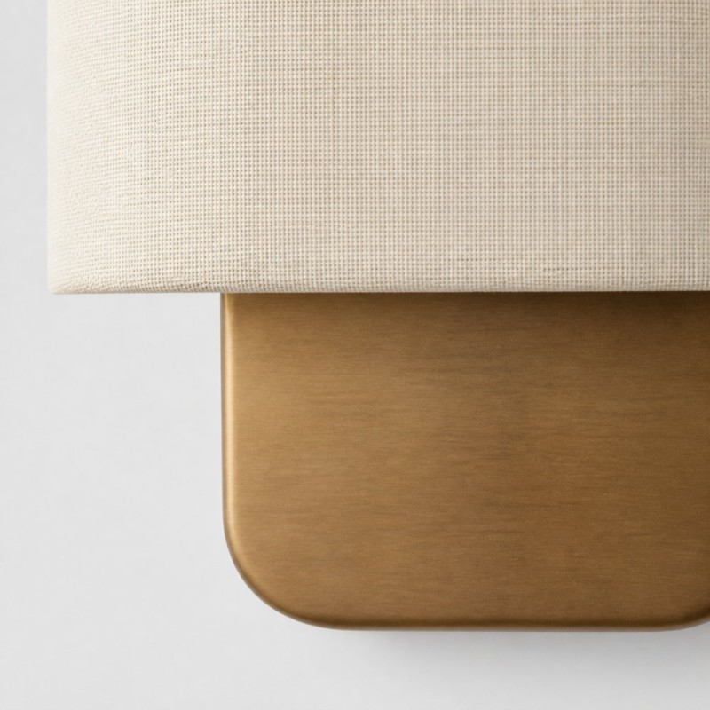 Ondine Modern Linen Fabric Shade Wall Sconce